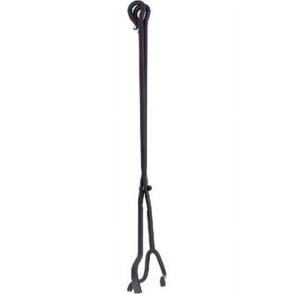 Dagan TONG Individual Hearth & Fire Pit Tool with Hook Handle - Tong, Black