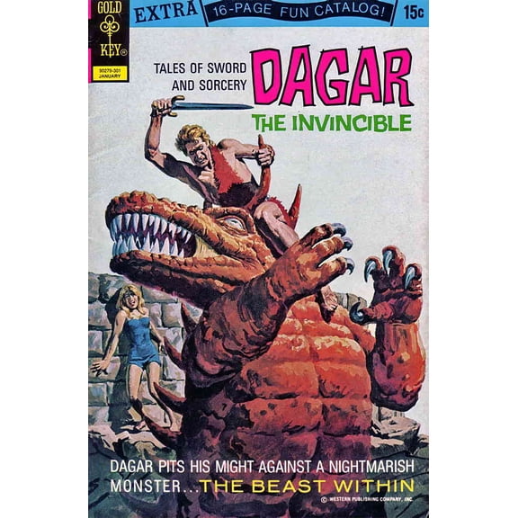 Dagar the Invincible (Tales of Sword and Sorcery ) #2 VF ; Gold Key Comic Book