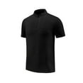 thumbnail image 1 of Dagegui 1/4 Zip Sport T-Shirt for Men Quick Dry Gym Running Workout Shirts Moisture Wicking Fitness Tee Summer Black Short Sleeve Tops L, 1 of 3