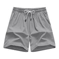 thumbnail image 1 of Dagegui Athletic Shorts for Men Summer Elastic Waist Drawstring Short Pants Lightweight Running Workout Gym Shorts Activewear Gray XXL, 1 of 8