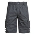 thumbnail image 1 of Dagegui Big & Tall Multi-Pockets Cargo Shorts for Men Summer Elastic Waist Outdoor Athletic Shorts Lightweight Hiking Fishing Camping Short Pants Gray XXL, 1 of 4
