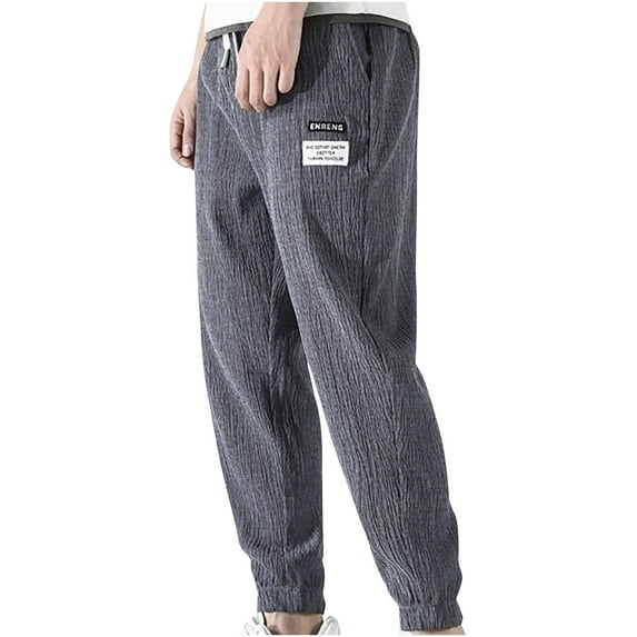 Dagegui Big and Tall Sweatpants for Men Drawstring Stretch Waist Joggers Lightweight Breathable Running Athletic Pants with Pockets Gray XXXL