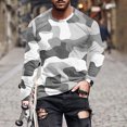thumbnail image 1 of Dagegui Camouflage Shirts for Men Long Sleeve Crewneck Pullover T-Shirts Lightweight Outdoor Athletic Shirt Fall Winter Thermal Tees Tops Gray XL, 1 of 5