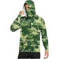 thumbnail image 1 of Dagegui Camouflage Sun Protection Shirt for Men Long Sleeve UV Hoodie Quick Dry Running Workout Gym Tee Outdoor UPF 50+ Rash Guard Pullover Tops Mint Green L, 1 of 7