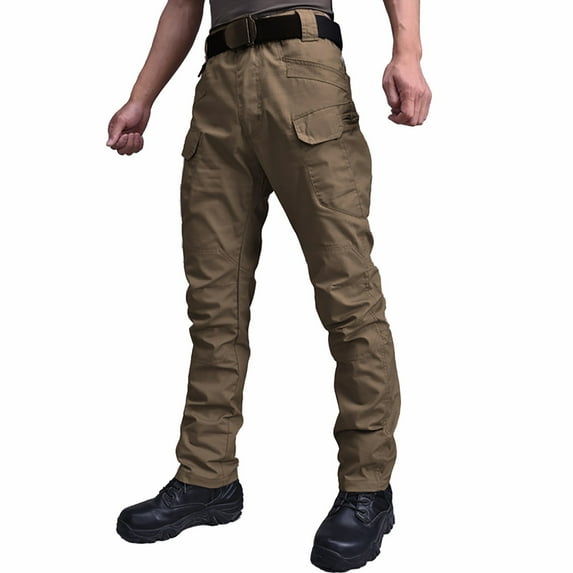Dagegui Cargo Pants for Men Cotton Casual Tactical Pants Big and Tall Multi Pockets Hiking Pants Fashion Outdoor Work Long Pants
