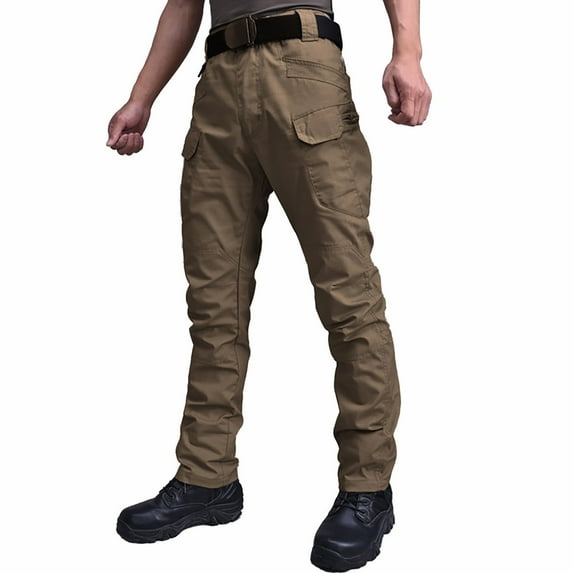 Dagegui Cargo Pants for Men Cotton Casual Tactical Pants Big and Tall Multi Pockets Hiking Pants Fashion Outdoor Work Long Pants