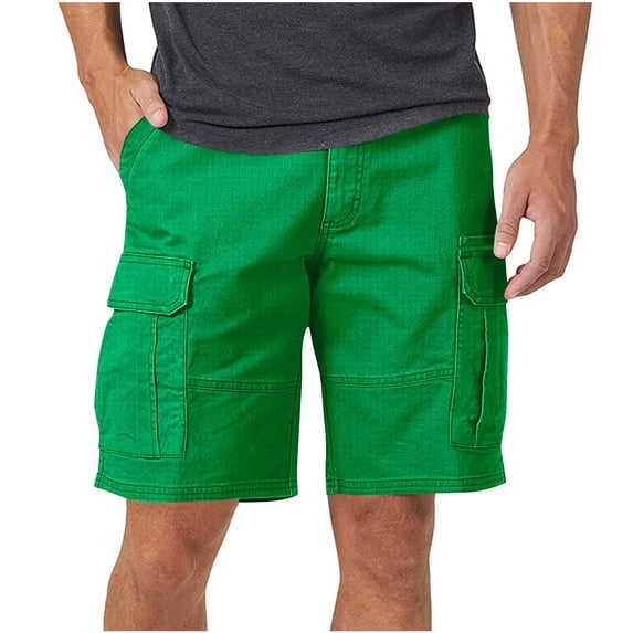 Dagegui Cargo Shorts for Men Lightweight Quick Dry Outdoor Work Shorts Summer Multi-Pocket Golf Active Shorts Green XL