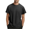 Dagegui Men's Basic T-Shirt Black Short Sleeve Summer Crewneck Shirts ...