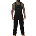 thumbnail image 1 of Dagegui Men's Bib Cargo Pants Denim Adjustable Straps Overalls Fashion Jumpsuit Workwear with Pockets Casual Trousers Comfy Man Pant Black,L, 1 of 6