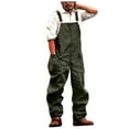thumbnail image 1 of Dagegui Men's Bib Overalls Baggy Work Cargo Pants Adjustable Straps Jumpsuit Pant Trendy Vintage Workwear Pants with Pockets Army Green M, 1 of 6