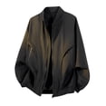 thumbnail image 1 of Dagegui Men's Bomber Jacket Lightweight Zip Up Stand Collar Windbreaker Spring Fall Casual Daily Jackets with Pocket Black S, 1 of 4