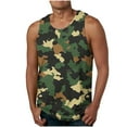 thumbnail image 1 of Dagegui Men's Camouflage Tank Tops Summer Sleeveless Crewneck T-Shirts Cotton Casual Loose Fit Tanks Lightweight Everyday Lounge Tees Green M, 1 of 4