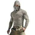 thumbnail image 1 of Dagegui Men's Camouflage UV Protection Hoodie with Built-in Face Cover Lightweight Quick Dry Hiking Shirt Full Sun Protection for Outdoor Athletic 004 Camouflage XXXXXL, 1 of 9