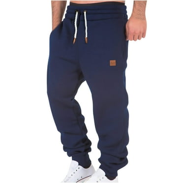 Dagegui Men's Casual Jogger Sweatpants Solid Color Loose Fit Running Sweatpants Big and Tall Elastic Waist Athletic Fitness Pants Cargo Pants Prime Day in Clearance