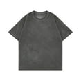 thumbnail image 1 of Dagegui Men's Dark Gray Oversized T-Shirts Cotton Short Sleeve Tops Casual Loose Fit Basic Tee Summer Crewneck Pullover Tops for Everyday S, 1 of 3