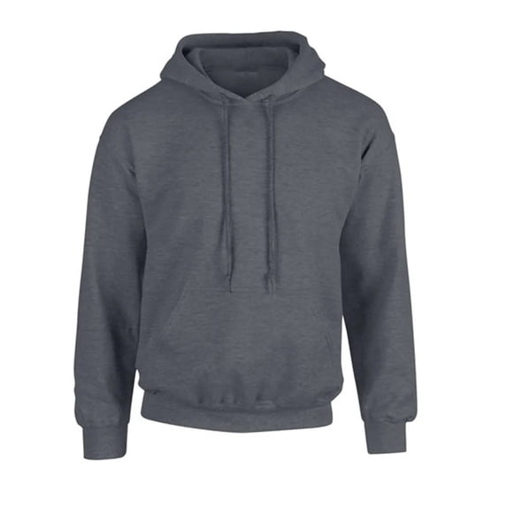Dagegui Men's Drawstring Hoodies Cotton Long Sleeve Hooded Sweatshirts Solid Color Fall Running Jogging Athletic Shirts with Pockets Dark Gray,XL
