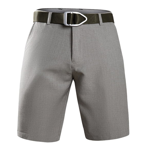 Dagegui Men's Golf Dressy Shorts Lightweight Quick Dry Slim Straight Short Pants Summer Business Work Shorts Gray S