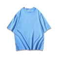 thumbnail image 1 of Dagegui Men's Light Blue Casual T-Shirt Solid Color Short Sleeve Tops Breathable Crew Neck Basic Tee Summer Everyday Shirts M, 1 of 4