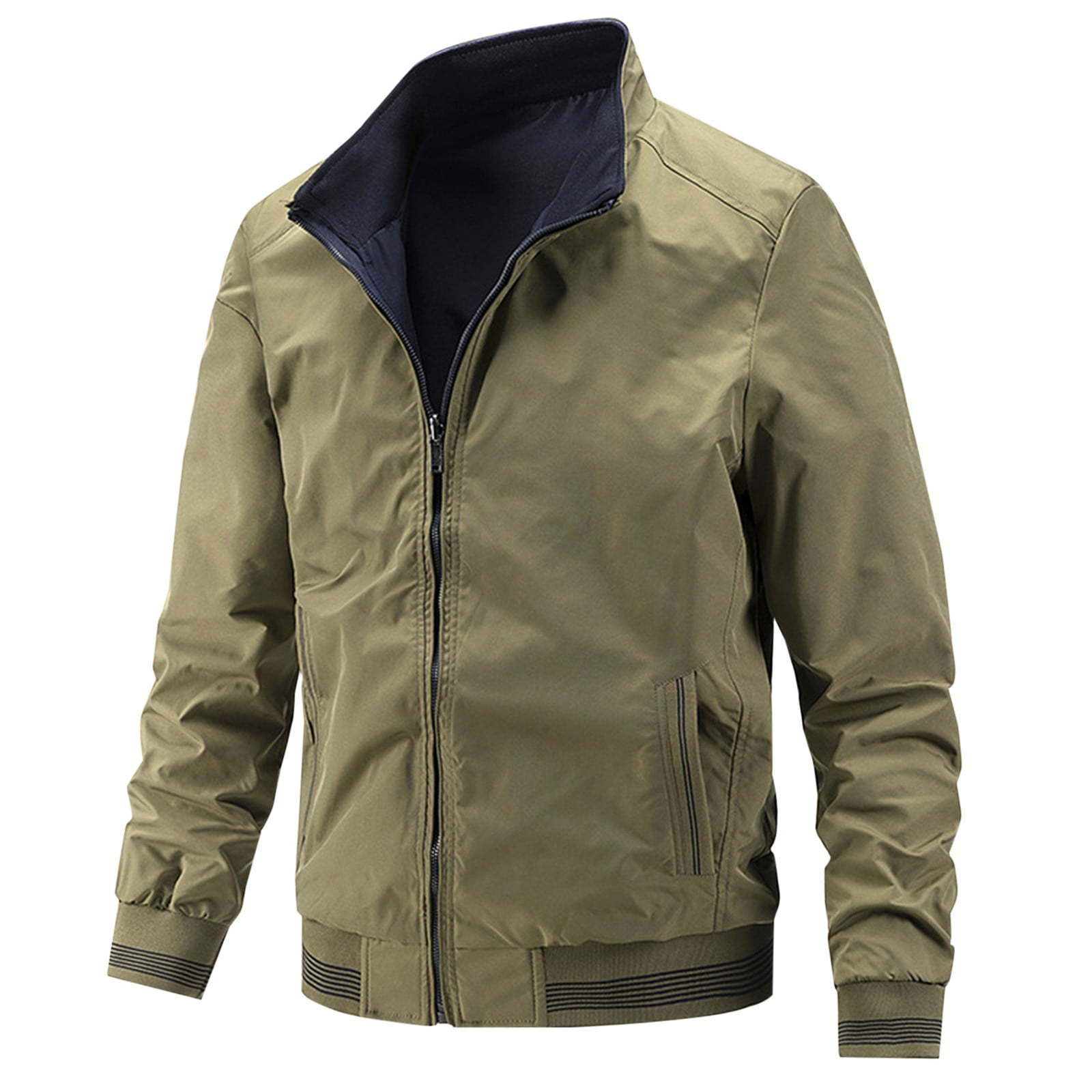 Bomber Jacket Mens Summer Coats And Jackets Cotton Stretch Bomber