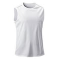 thumbnail image 1 of Dagegui Men's Performance Tank Tops Sleeveless Workout Quick Dry Shirts Gym Muscle Shirts Athletic Bodybuilding Tee White 2XL, 1 of 4