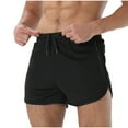 thumbnail image 1 of Dagegui Men's Running Training Shorts Mesh Quick Dry Athletic Shorts Lightweight Swimming Fitness Workout Shorts with Zipper Pockets Dark Blue S, 1 of 7