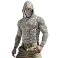 thumbnail image 1 of Dagegui Men's UPF 50+ Sun Shirts Quick Dry Long Sleeve UV Protection T-Shirt Outdoor Hiking Camping Tops Summer Hooded Tees with Built-In Face Mask 002 Camouflage XL, 1 of 9
