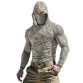 thumbnail image 1 of Dagegui Men's UPF 50+ Sun Shirts Quick Dry Long Sleeve UV Protection T-Shirt Outdoor Hiking Camping Tops Summer Hooded Tees with Built-In Face Mask 004 Camouflage XXXL, 1 of 9