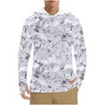 thumbnail image 1 of Dagegui Men's UV Sun Protection Shirts Camo Long Sleeve Hooded T-Shirt Rash Guard Quick Dry Hiking Hoodie Lightweight Breathable Fishing Tops Gray XXL, 1 of 8