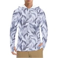 thumbnail image 1 of Dagegui Men's UV Sun Protection Shirts Camo Long Sleeve Hooded T-Shirt Rash Guard Quick Dry Hiking Hoodie Lightweight Breathable Fishing Tops Light Gray S, 1 of 8