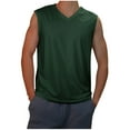 thumbnail image 1 of Dagegui Men's V-Neck Sleeveless T Shirts Cooling Summer Tank Tops Casual Running Sport Tanks Lightweight Gym Workout Vest Army Green 2XL, 1 of 6