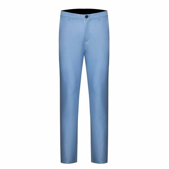 Dagegui Mens Big and Tall Suit Pants Formal Slim Fit Business Work Pant Solid Color Office Everyday Trousers with Pockets Sky Blue XL