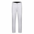 thumbnail image 1 of Dagegui Mens Big and Tall Suit Pants Formal Slim Fit Business Work Pant Solid Color Office Everyday Trousers with Pockets White XL, 1 of 3