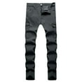 thumbnail image 1 of Dagegui Mens Cargo Jeans Distressed Slim Fit Joggers Jean Outdoor Work Denim Pants with Multi Pockets Gray M, 1 of 9