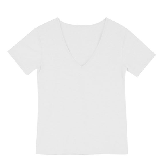 Dagegui Mens Cotton T-Shirts Deep V-Neck Short Sleeve Shirt Quick Dry Gym Workout Muscle Tee Running Training Tops White 2XL