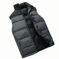 thumbnail image 1 of Dagegui Mens Lightweight Quilted Vest Sleeveless Stand Collar Jackets Casual Zip Up Outerwear Outdoor Athletic Vests with Pockets Gray L, 1 of 6