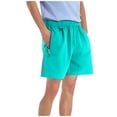 thumbnail image 1 of Dagegui Mens Running Sport Shorts with Pockets Summer Elastic Waist Athletic Workout Short Pants Green S, 1 of 7