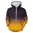 thumbnail image 1 of Dagegui Mens Tie Dye Hooded Sweatshirts Big and Tall Drawstring Athletic Hoodie Tops Casual Loose Fit Hoodies with Kangaroo Pocket Yellow XL, 1 of 2