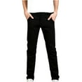 thumbnail image 1 of Dagegui Mens Work Pants Solid Color Straight Leg Golf Pants Lightweight Outdoor Active Trousers with Pockets Black XL, 1 of 3