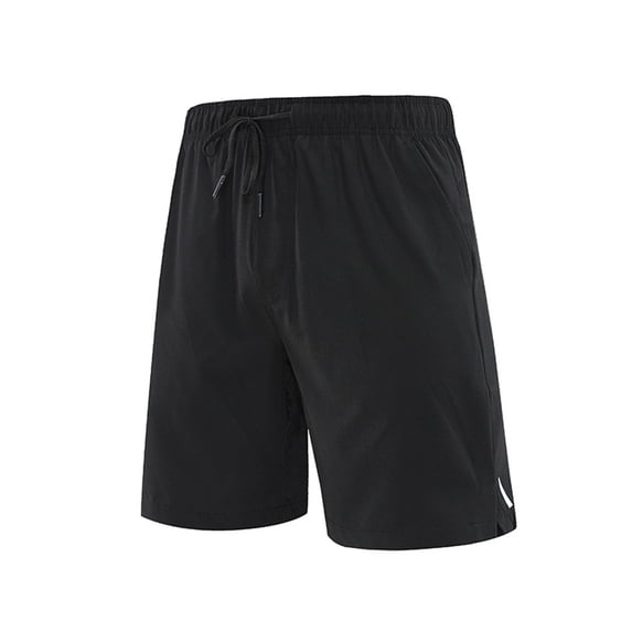 Dagegui Quick Dry Beach Shorts for Men Drawstring Elastic Waist Swimming Surfing Board Shorts Summer Casual Shorts with Pocket Black M