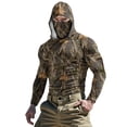 thumbnail image 1 of Dagegui Sun Shirts for Men Camouflage UV Protection Hoodie with Built-in Face Cover UPF 50+ Long Sleeve Hooded Tops Breathable Summer Fishing Tees 004 Camouflage L, 1 of 9