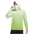 thumbnail image 1 of Dagegui UPF 50+ Outdoor Hoodie for Men Long Sleeve Sun Shirts Rash Guard UV Protection Travel T-Shirt Cooling Breathable Hiking Tops with Face Mask Green L, 1 of 7