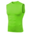 thumbnail image 1 of Dagegui Under $10 Men's Sleeveless Compression Shirt Stretch Sports Base Layer Tank Tops Slim Fit Athletic Workout Shirts Green S, 1 of 4