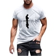 thumbnail image 1 of Dagegui Under $15 Men's Outdoor T-Shirts Funny Fishing Graphic Short Sleeve Big and Tall Running Athletic T Shirt Soft Comfy Summer Tees White M, 1 of 4