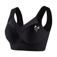 thumbnail image 1 of Dagegui Women's Bras 3X Push Up Bras for Women Anti Sagging Full Coverage Bra No Rims Everyday Underwear Shape Lift Seamless Bra Black, 1 of 2