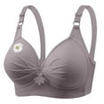 thumbnail image 1 of Dagegui Women's Bras M Womens Plus Size Bras Full Coverage No Underwire Underwear Adjustable Strap Wireless Padded Push Up Bra Gray, 1 of 4