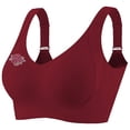 thumbnail image 1 of Dagegui Womens Bra 1X Women's Push Up Bras Wireless Adjustable Strap Bra Full Coverage Anti-Saggy Bra Comfortable Breathable Everyday Underwear Red, 1 of 9