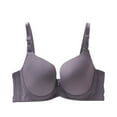 thumbnail image 1 of Dagegui Womens Bra 95C Women's Full Figure Beauty Back Smoothing Bras Underwire Push Up Bra Adjustable Straps Everyday Underwear Gray, 1 of 3