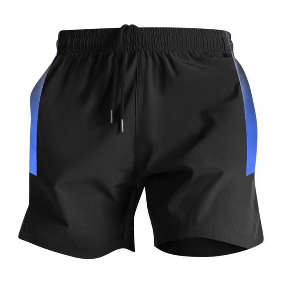 Dagegui Workout Shorts for Men Summer Elastic Waist Jogger Shorts with Drawstring Lightweight Breathable Running Training Shorts Blue XL