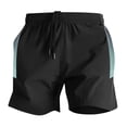 thumbnail image 1 of Dagegui Workout Shorts for Men Summer Elastic Waist Jogger Shorts with Drawstring Lightweight Breathable Running Training Shorts Green M, 1 of 5