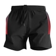 thumbnail image 1 of Dagegui Workout Shorts for Men Summer Elastic Waist Jogger Shorts with Drawstring Lightweight Breathable Running Training Shorts Red M, 1 of 5
